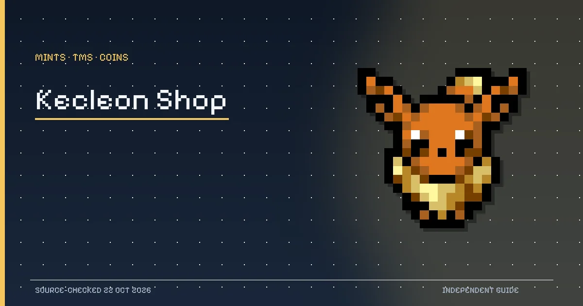 Eevee and Meowth-inspired coin illustration for the PokeSurvivor Kecleon Shop guide.