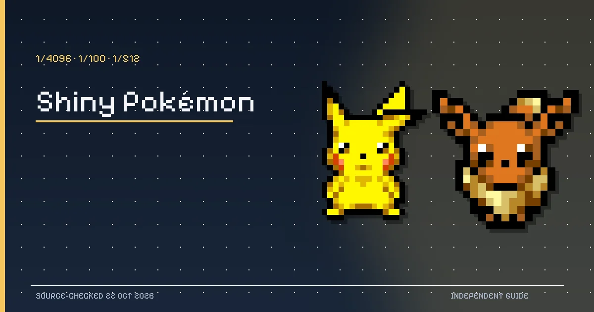 Pikachu and Eevee pixel sprites from PokeSurvivor illustrating shiny encounters and collection.